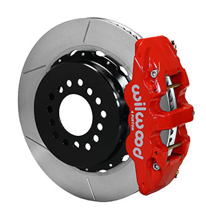 WILWOOD AERO4 Rear P-Brake Kit,14.00, Red Big Ford New Style 2.50" Offset"
